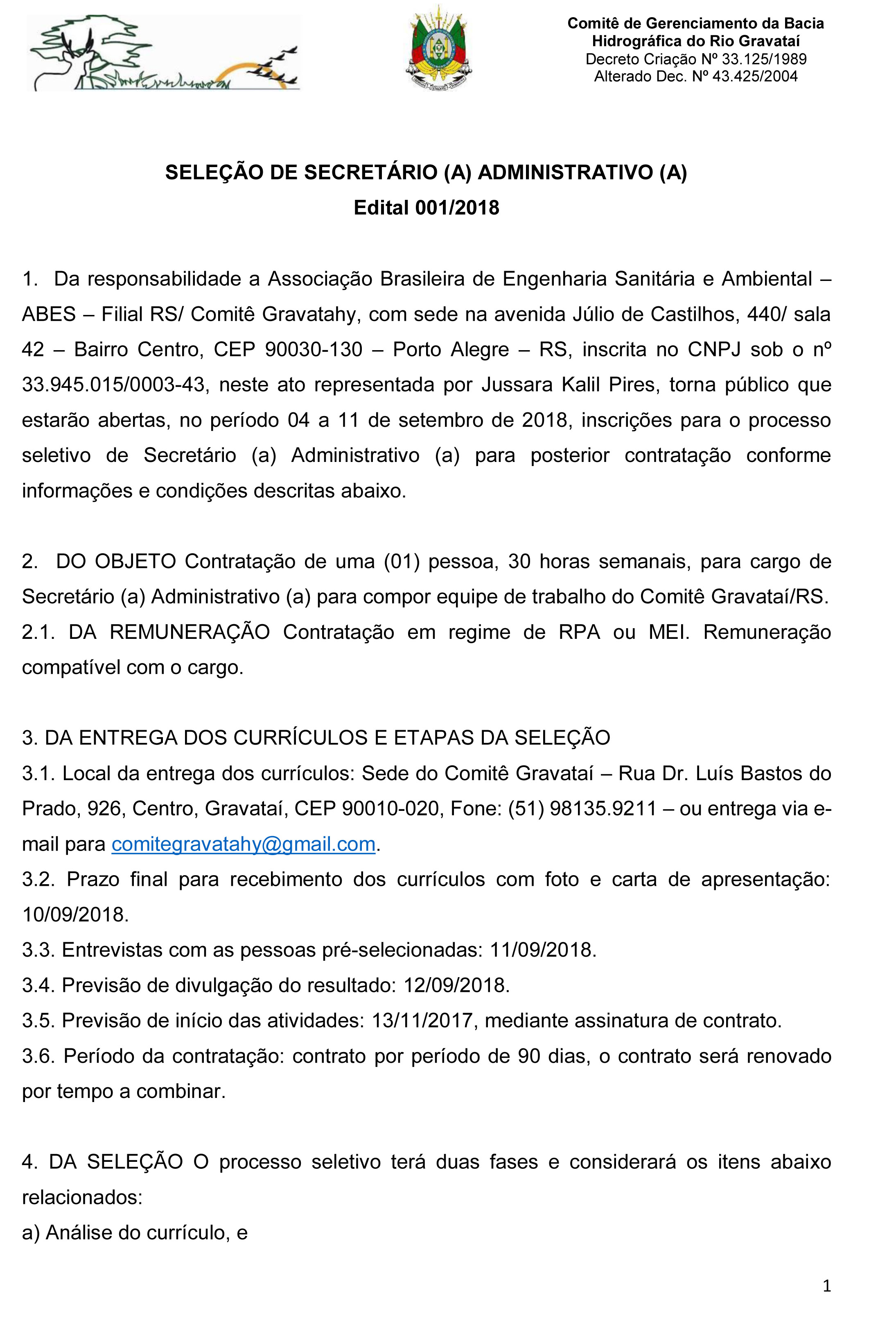 SELEÇÃO DE ASSISTENTE ADMINISTRATIVO-1